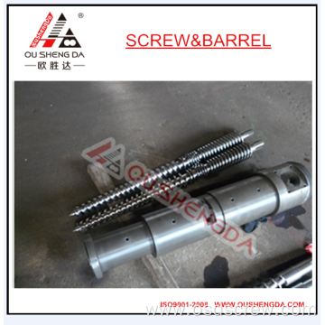 conial twin screw barrel for plastic extrusion machine